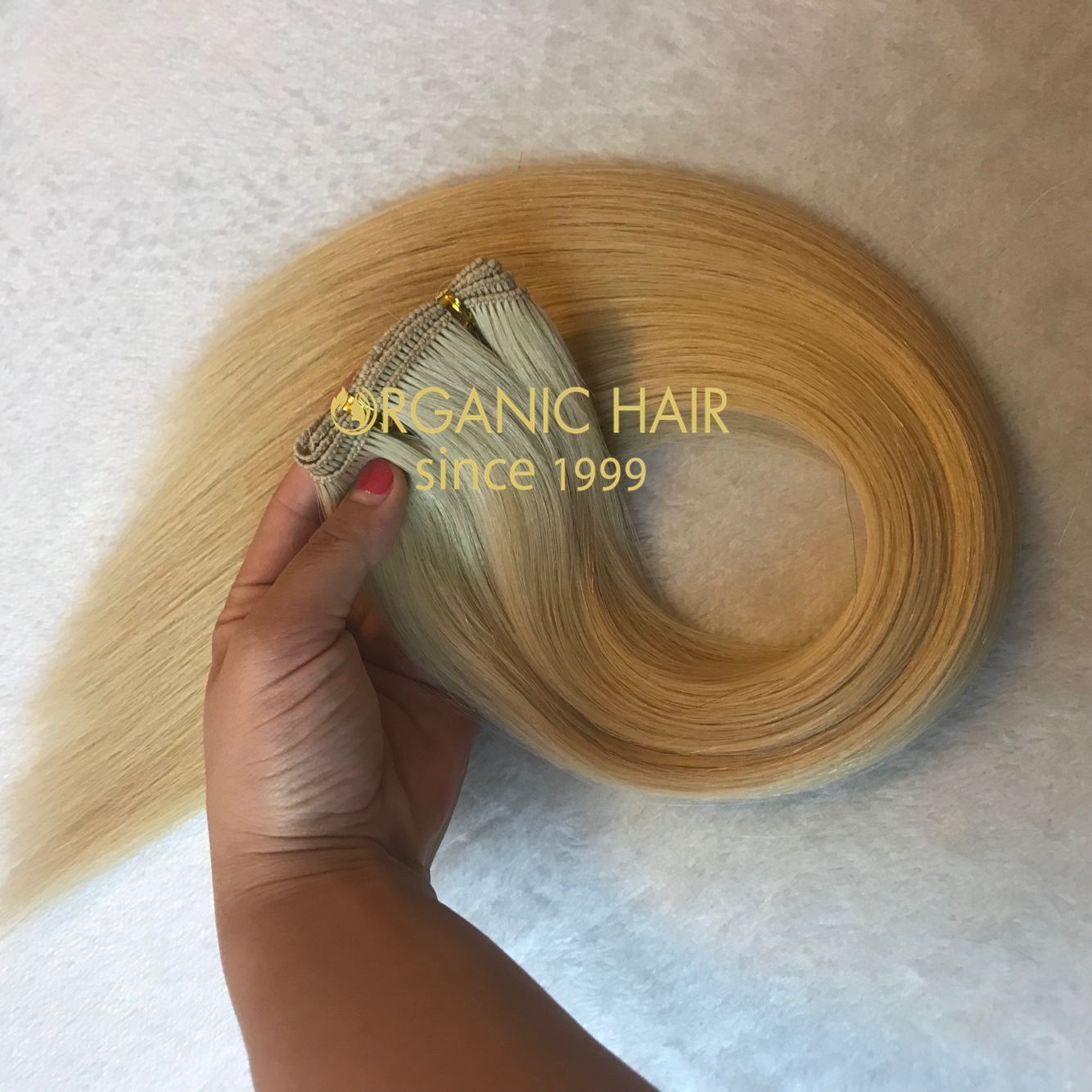 High quality hair hand tied weft C36